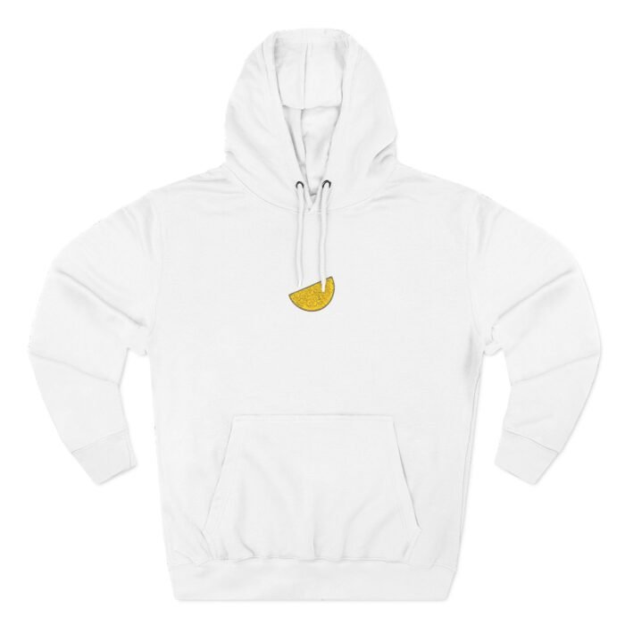Hoodie — Minimal Gold Crescent Embroidered Chest Hoodie