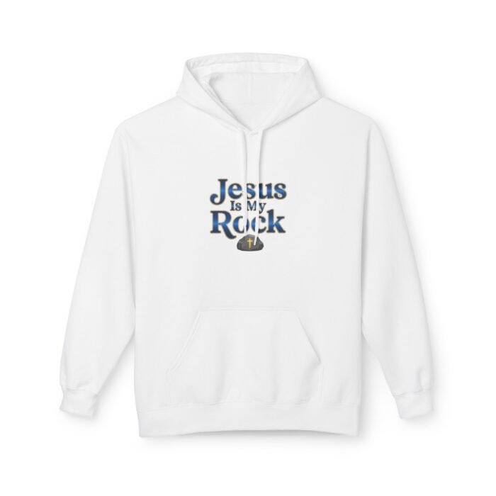 Jesus Is My Rock Hoodie — Faith-Based Christian Pullover for Worship & Everyday Wear